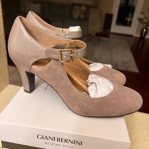 Giani Bernini Women's Taupe Mary Jane Heels! New